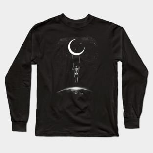 Moonlight Swing (transparent) Long Sleeve T-Shirt